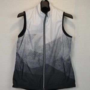 Antigua  Reversible  Zip-Up Vest size medium  geometric print ,Steampunk